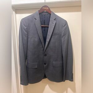 J Crew Ludlow Blazer Mens 38S Gray Tollegno 1900 Wool Sport Coat Slim Italy